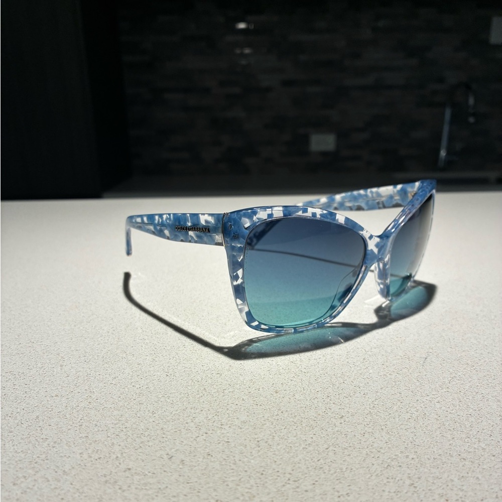 Dolce & Gabbana Blue Patterned Sunglasses